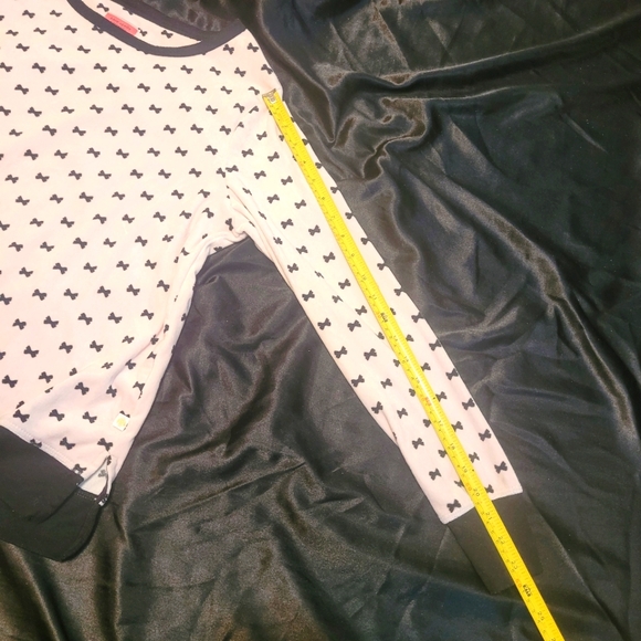 Kate Spade Bow design Plush Soft PJ top,Pink Black - Picture 7 of 13